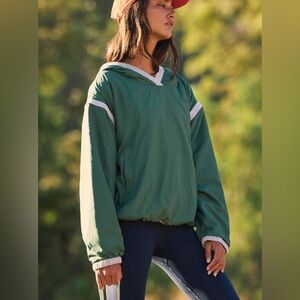 FP Movement Free People Don’t Back Down Nylon Pullover - Color: Smoke Pine Green